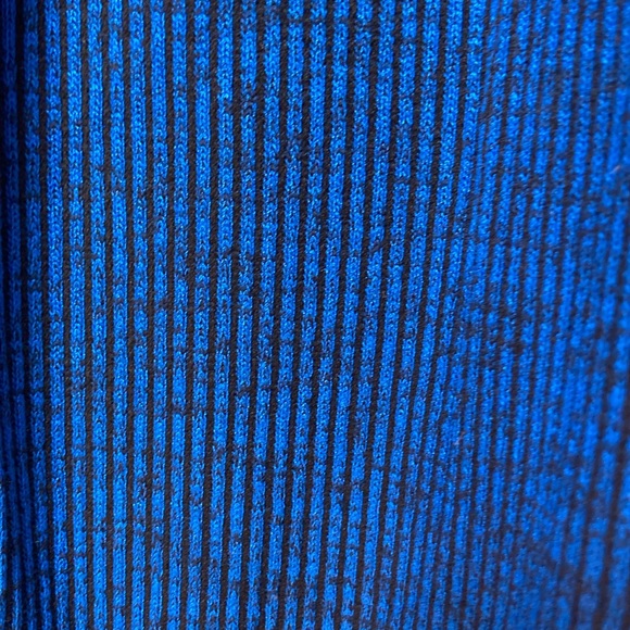 3/$45 Ruby rd ribbed pull over top w ring cut out detail casual shirt blue black - Picture 7 of 17